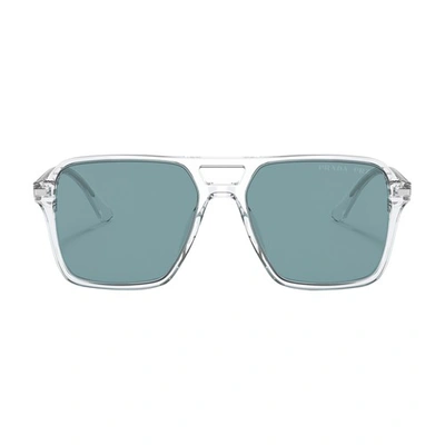 Shop Prada Pilot Sunglasses Pr 20ys In Transparent_polar_green