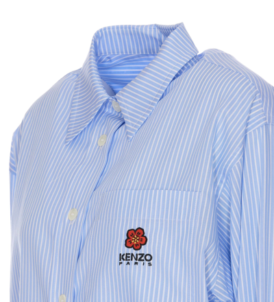 Shop Kenzo Boke Flower Shirt In Blue