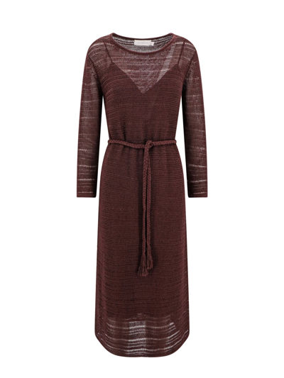 Shop Zimmermann Dress In Brown