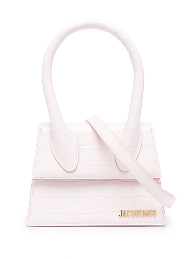 Shop Jacquemus Pink Le Chiquito Moyen Tote Bag