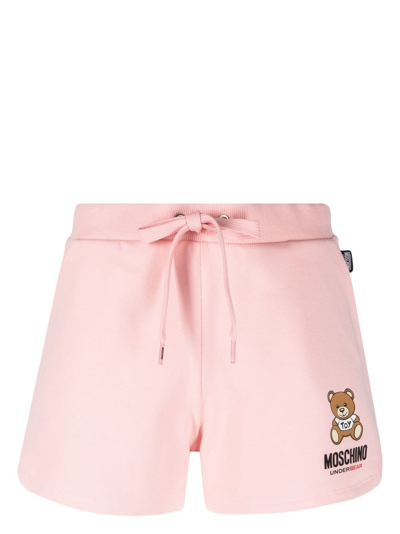Shop Moschino Teddy-bear Pyjama Bottoms In Pink