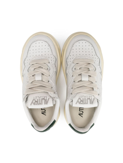 Shop Autry Medalist Low-top Leather Sneakers In White