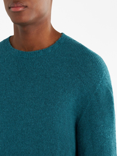 Shop Etro Long-sleeve Cashmere Jumper In Blue