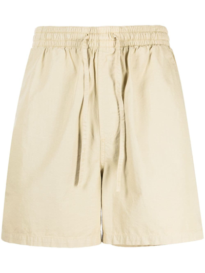 Shop Ymc You Must Create Drawstring Bermuda Shorts In Neutrals