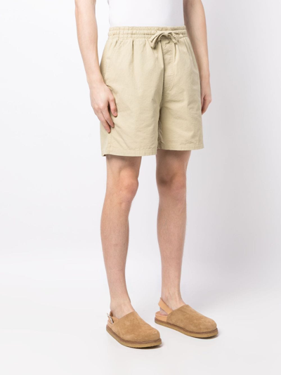 Shop Ymc You Must Create Drawstring Bermuda Shorts In Neutrals