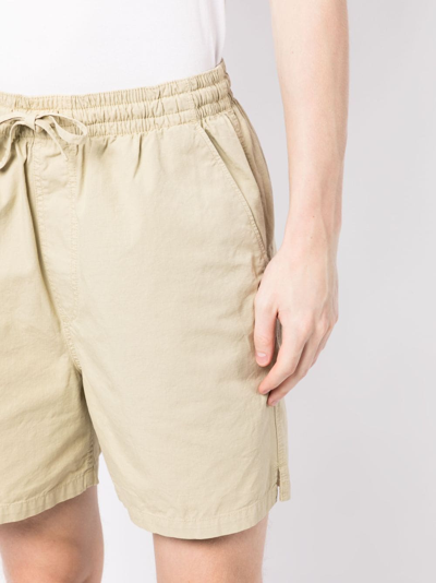 Shop Ymc You Must Create Drawstring Bermuda Shorts In Neutrals