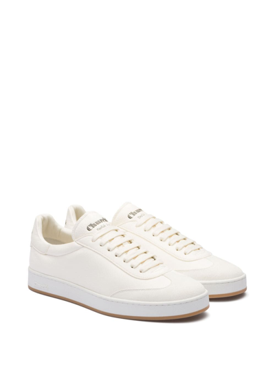 Shop Church's Largs Lace-up Leather Sneakers In White