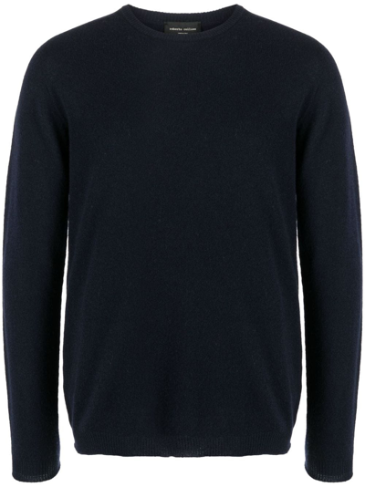Shop Roberto Collina Fine-knit Cashmere Sweatshirt In Blue