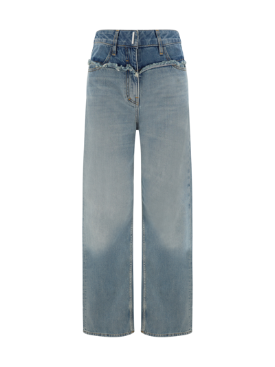 Shop Givenchy Jeans In Pale Blue