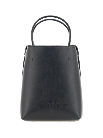 Shop Chloé Sense Handbag In Black