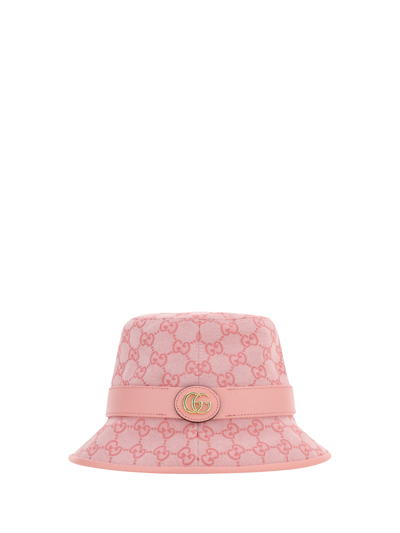 Shop Gucci Jago Hat In Soft Cot Candy