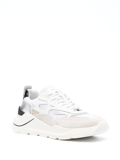 Shop Date Multi-panel Low-top Sneakers In White