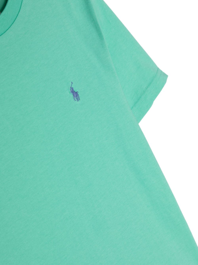 Shop Ralph Lauren Polo Pony Cotton T-shirt In Green