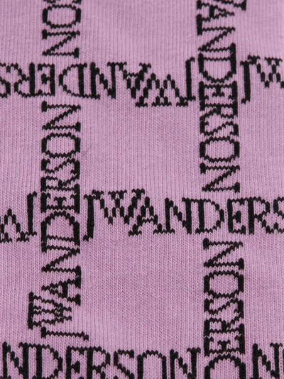 Shop Jw Anderson Intarsia-knit Logo Socks (pack Of Three) In Black