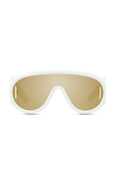 Shop Loewe Paula's Ibiza Acetate Sunglasses In White