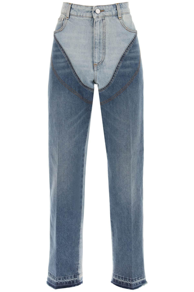 Shop Stella Mccartney Double Tone Jeans In Blue