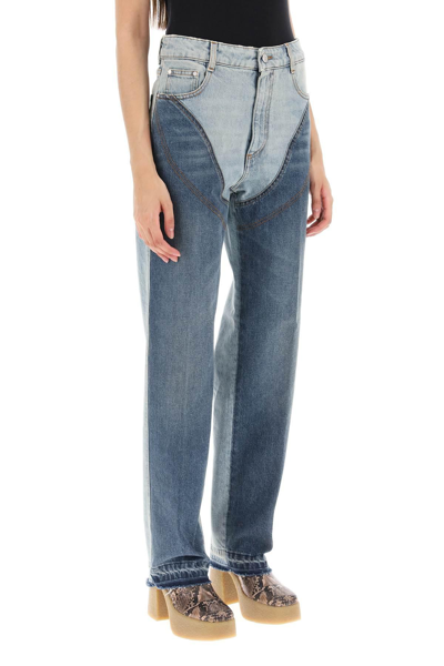 Shop Stella Mccartney Double Tone Jeans In Blue