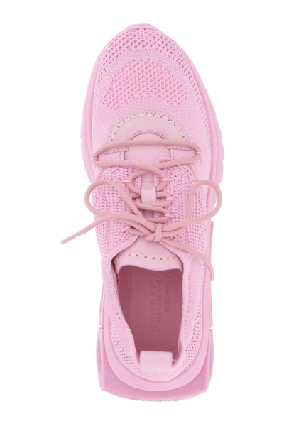 Shop Ferragamo Running Sneakers In Pink