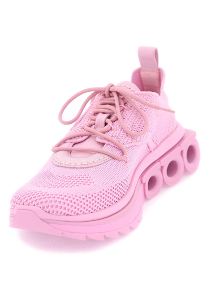 Shop Ferragamo Running Sneakers In Pink