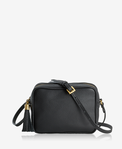 Gigi New York Madison Leather Crossbody In Black
