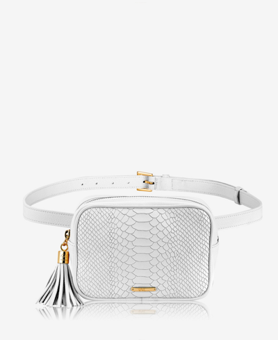 Shop Gigi New York Kylie Leather Belt Bag In White