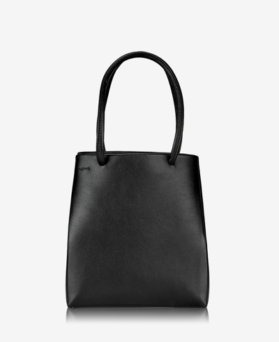 Shop Gigi New York Sydney Mini Leather Shopper Bag In Black