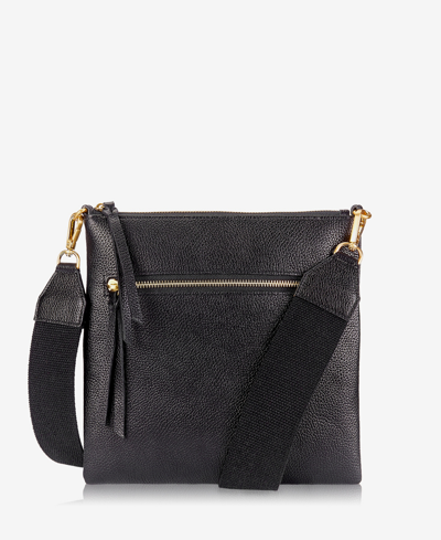 Shop Gigi New York Kit Leather Messenger Bag In Black
