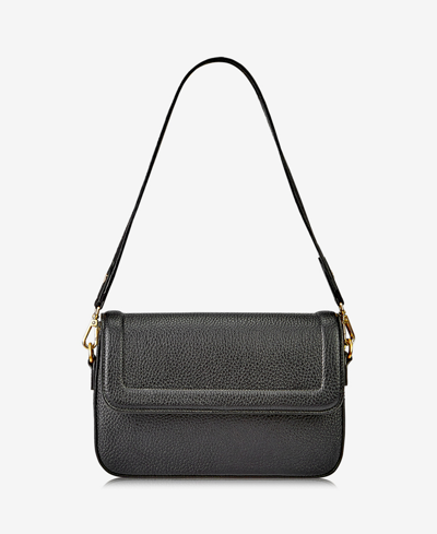 Shop Gigi New York Margot Leather Shoulder Bag In Black
