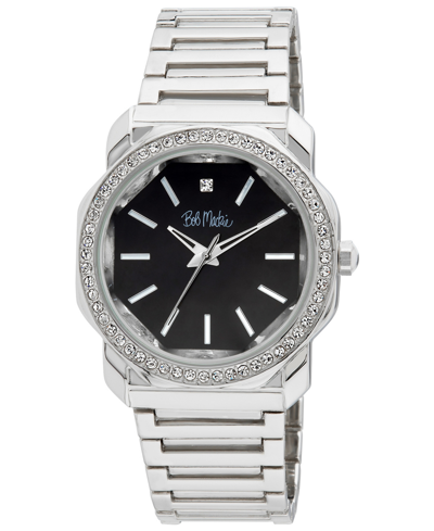 Bob Mackie Unisex Quartz Silver-tone Alloy Watch 40mm In Silver