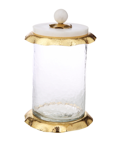 Classic Touch Kitchen Canister Set In Gold