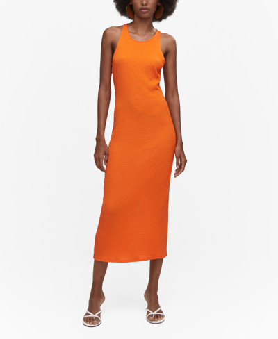 Mango Dress Orange | ModeSens