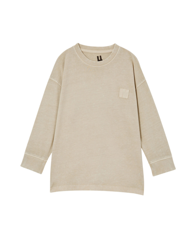 Shop Cotton On Little Boys The Essential Long Sleeve T-shirt In Rainy Day