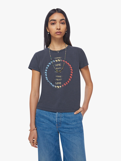 Shop Mother The Lil Goodie Goodie Yin Yang-hippies T-shirt (also In S, M,l) In Black