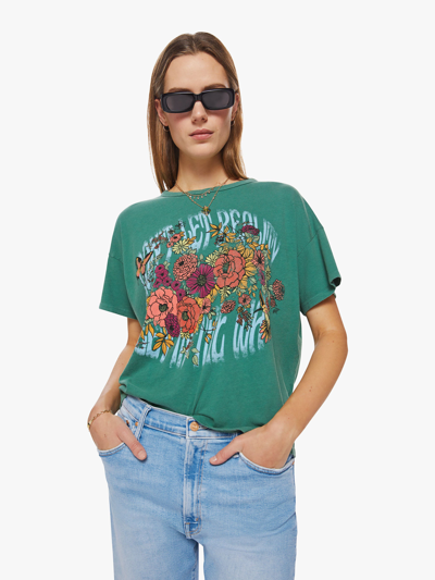 Shop Mother The Big Deal Reality Check Tee Shirt In Green