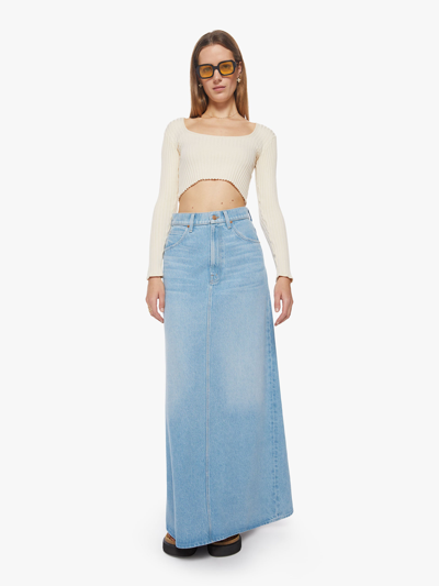 Shop Mother Snacks! The Sugar Cone Maxi Skirt Sweet And Sour (also In 25,26,27,28,29,30,31,32) In Blue