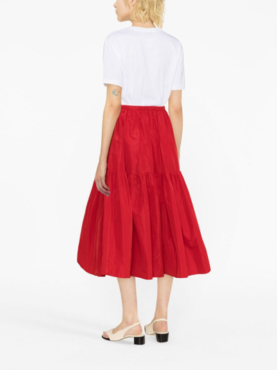 Patou Floral Logo-print T-shirt In Weiss