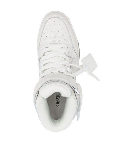 Shop Off-white Out Of Office "ooo" High-top Sneakers In Weiss