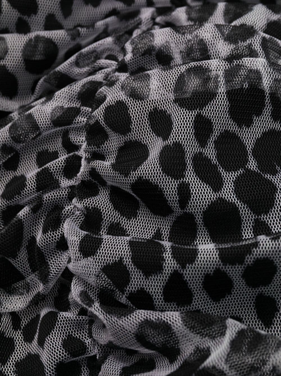 Shop Philosophy Di Lorenzo Serafini Animal-print Tulle Midi Dress In Weiss
