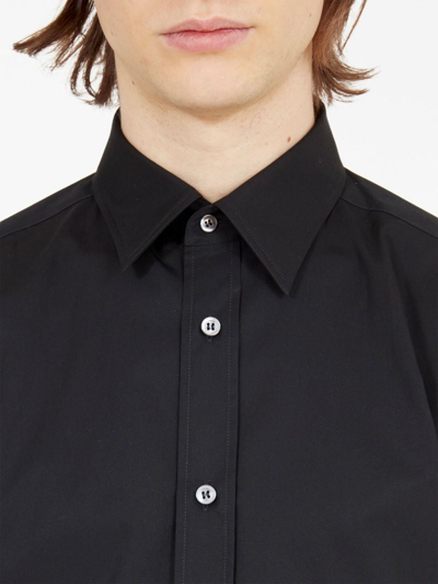 Shop Maison Margiela Four-stitch Short-sleeve Shirt In Schwarz