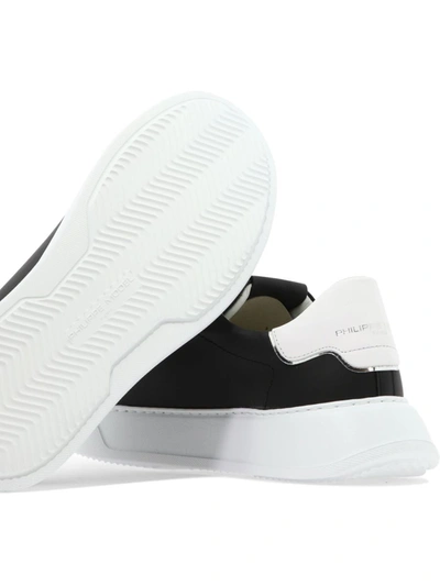 Shop Philippe Model "temple" Sneakers In Black
