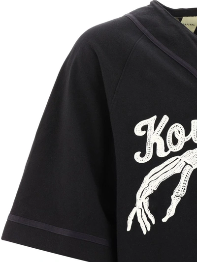 Shop Kapital "tenjiku Baseball" Shirt In Black