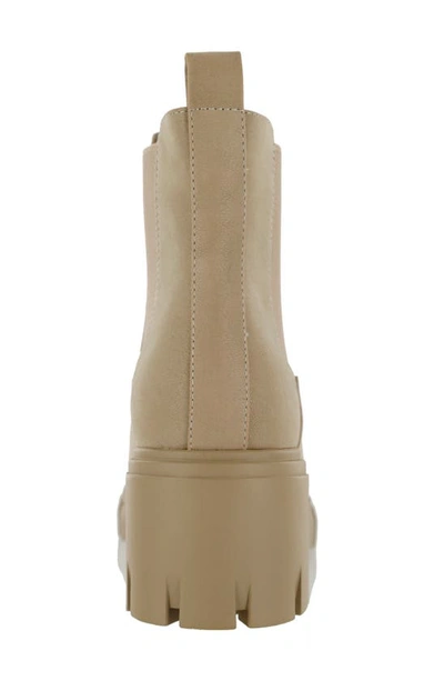 Shop Mia Ivy Lug Sole Chelsea Boot In Stone Brus