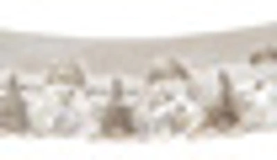 Shop Adornia Swarovski Crystal Accented Eternity Band In Silver