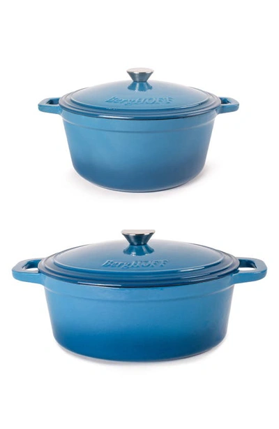 Berghoff Neo Cast Iron 4-piece Set In Blue