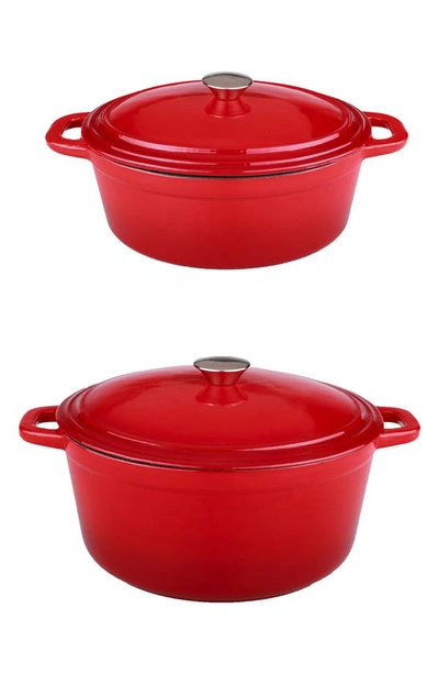 Berghoff Neo 4-piece Stockpot Set In Red