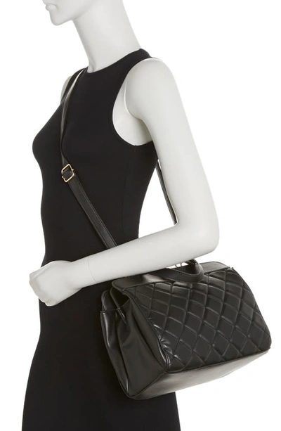 Badgley Mischka Diamond Quilted Tote Bag In Black
