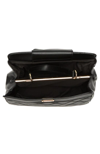 Badgley Mischka Diamond Quilted Tote Bag In Black
