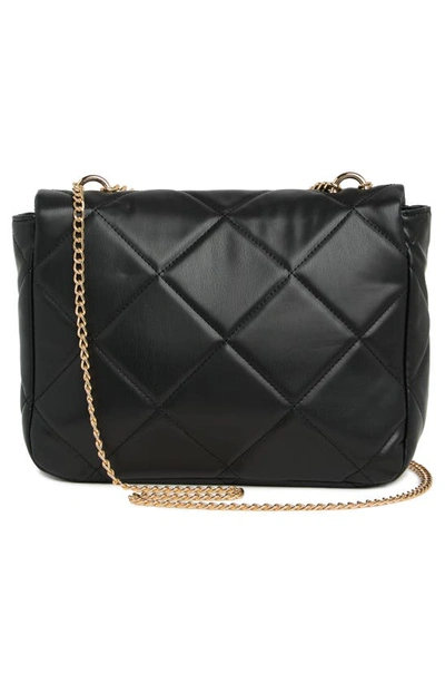 Shop Badgley Mischka Large Quilted Crossbody Bag In Black