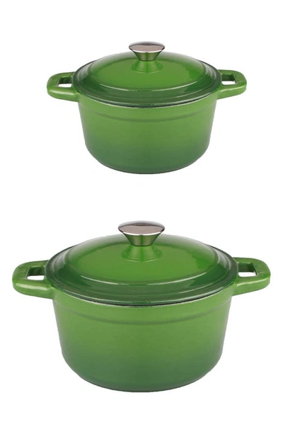 Berghoff International Neo Cast Iron 4-piece Set In Green