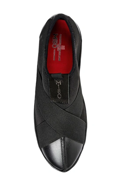 Shop Sandro Moscoloni Criscross Center Seam Slip-on Shoe In Black